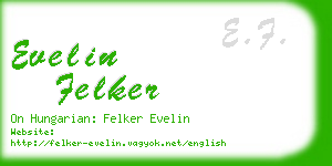 evelin felker business card